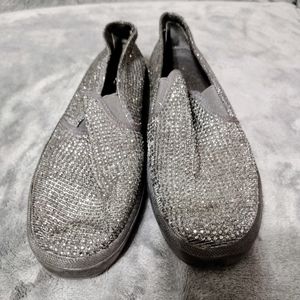 Jessica Simpson rhinestone slip ons